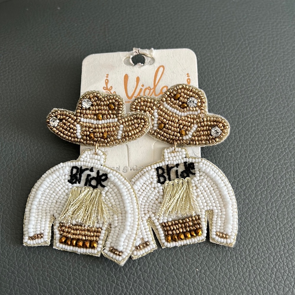 Bride Cowgirl Earrings